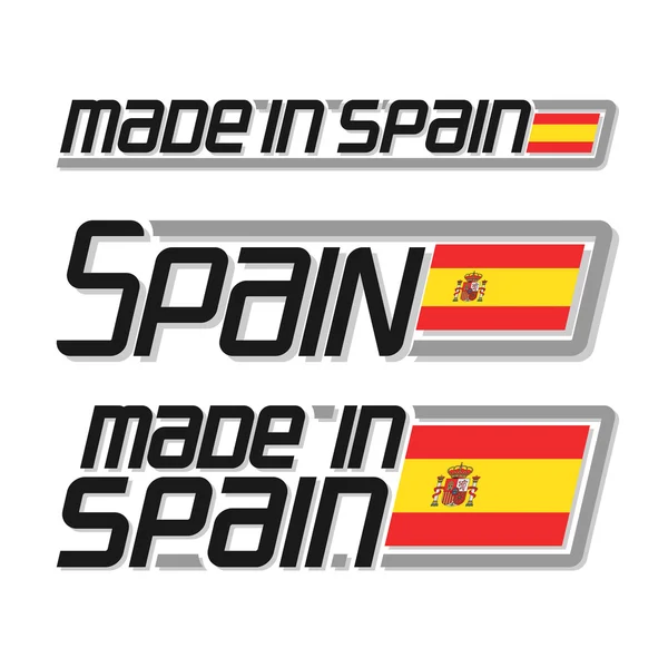 Vectorillustratie van het logo voor "made in Spain" — Stockvector