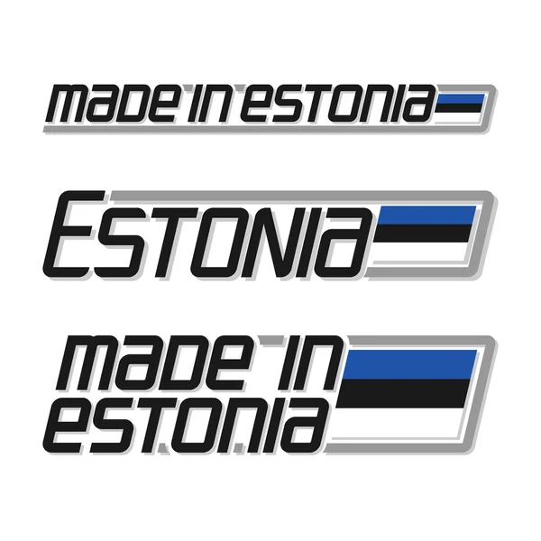 V Estonsku — Stockový vektor