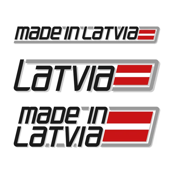 V Lotyšsku — Stockový vektor