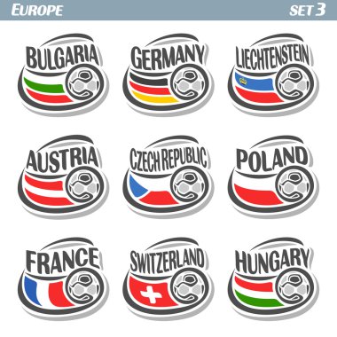 Avrupa Futbol için vektör logo