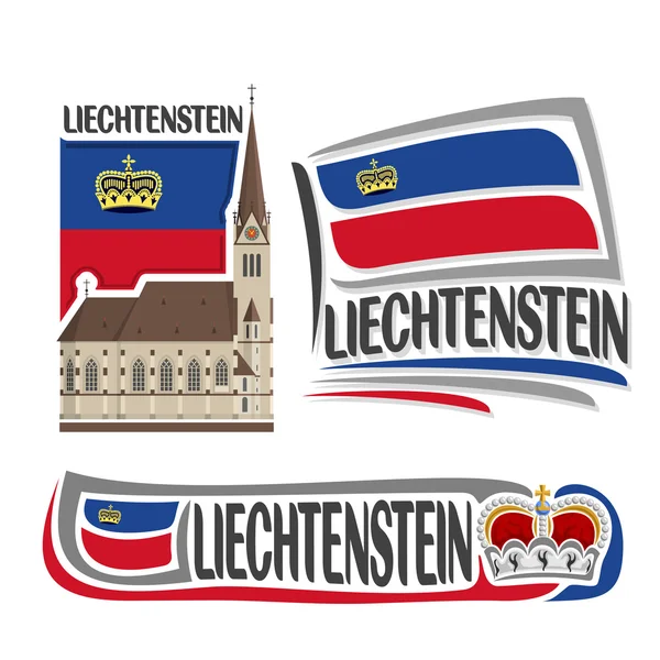 Vektor logo Liechtenstein — Stock Vector