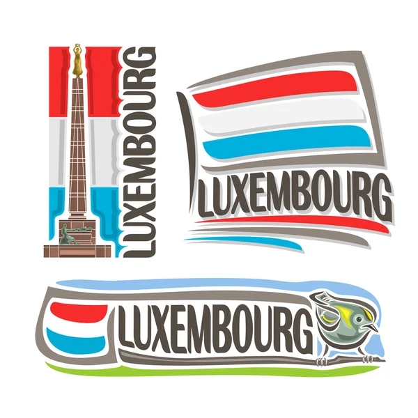 Logo wektor Luksemburg — Wektor stockowy
