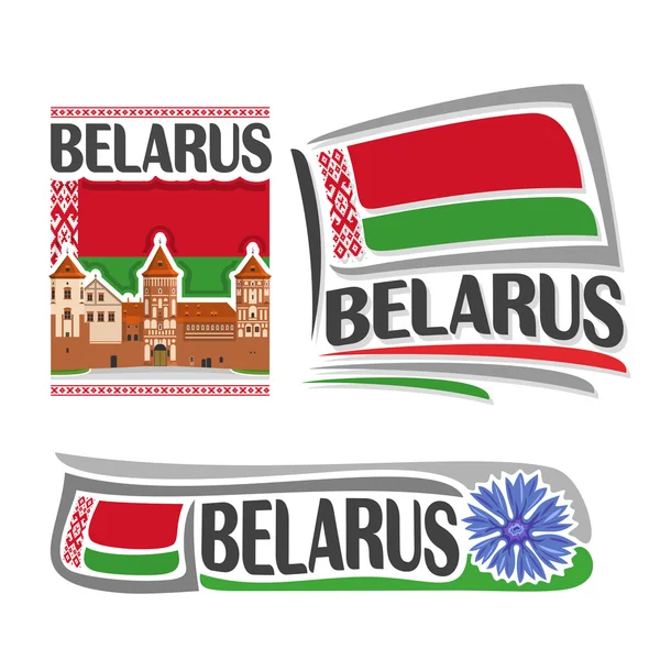 Logo vettoriale per la Bielorussia — Vettoriale Stock