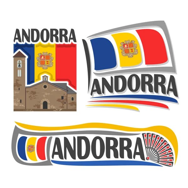 Logo vectoriel pour Andorre — Image vectorielle