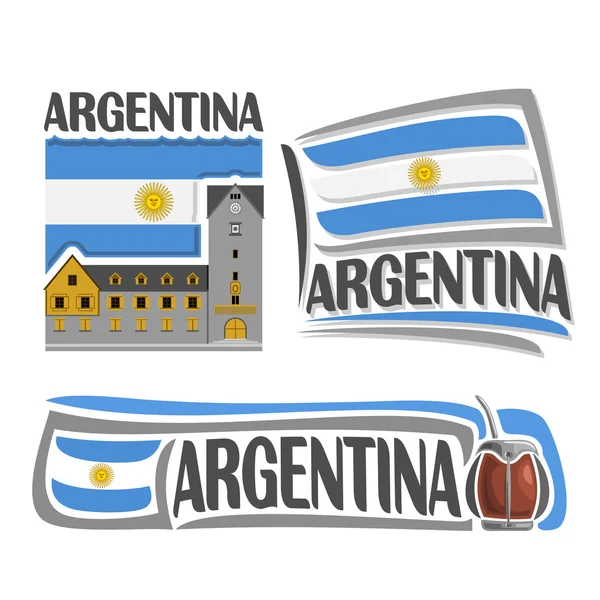 Vector logo Argentina — Stock Vector