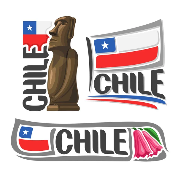 Vector logo Chile — Vector de stock