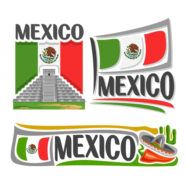 Vector logo Mexico — Stock Vector