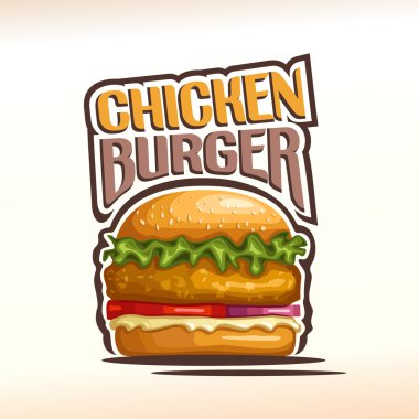 Vektör logosu chickenburger