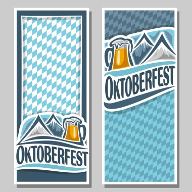 Vektör bilet davetiyeoktoberfest