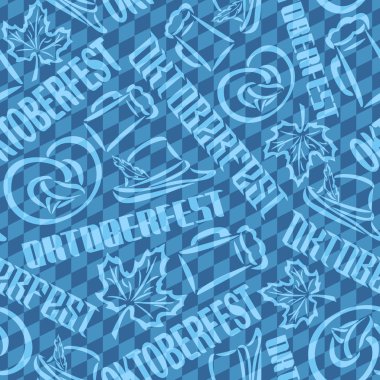 Vektör arka plan bavyera dikişsiz desen bayrak oktoberfest