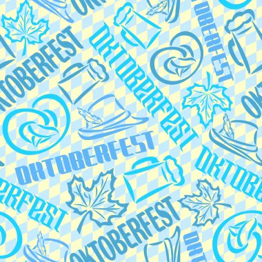 Vektör arka plan bavyera dikişsiz desen bayrak oktoberfest