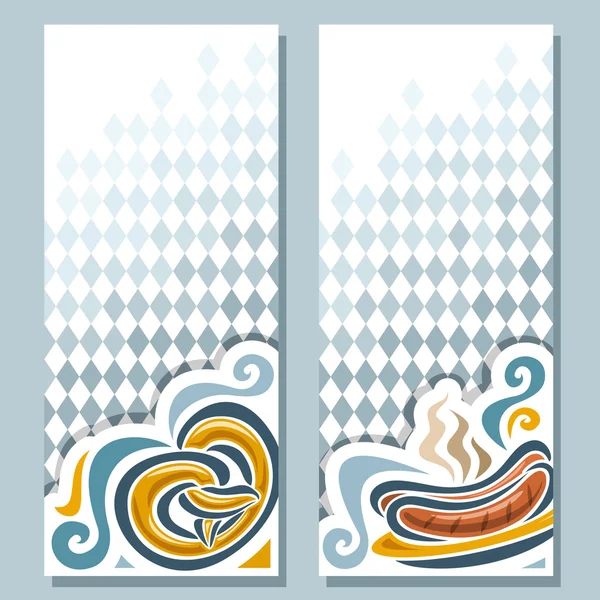 Bandiera verticale vettoriale per Oktoberfest — Vettoriale Stock
