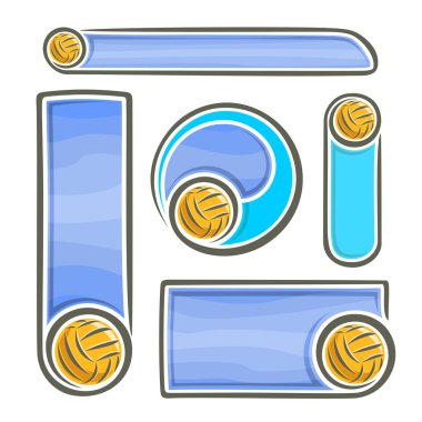 Su topu topu için soyut logo vektör