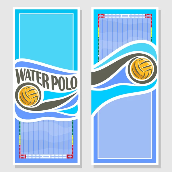 Logo abstrait vectoriel pour boule de water polo — Image vectorielle