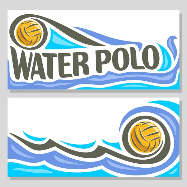 Logo abstrait vectoriel pour boule de water polo — Image vectorielle