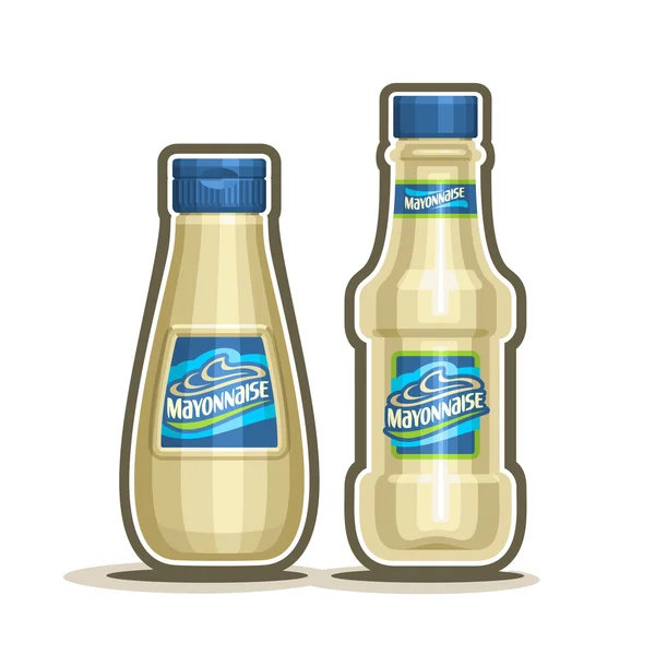 Logo vectoriel Bouteilles de mayonnaise — Image vectorielle