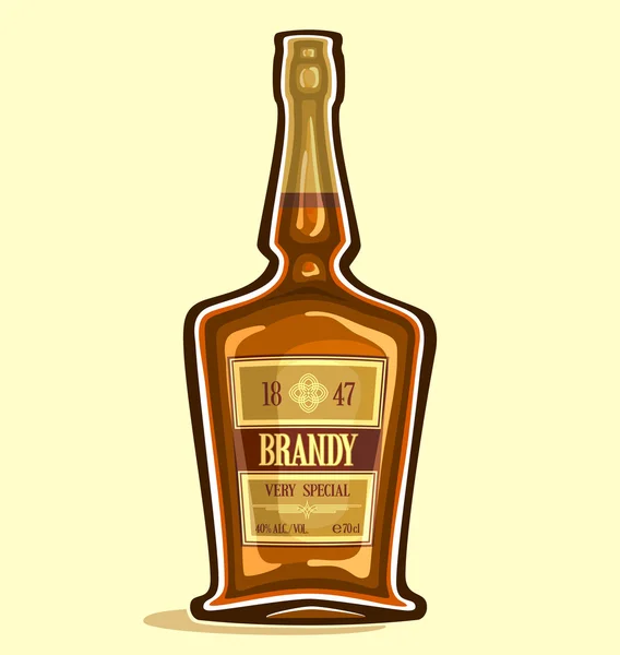 Brandy in bottiglia — Vettoriale Stock