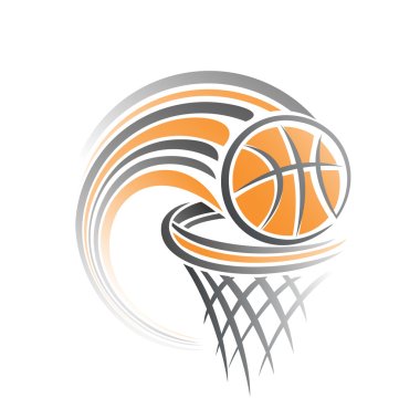 The image of a basketball ball clipart