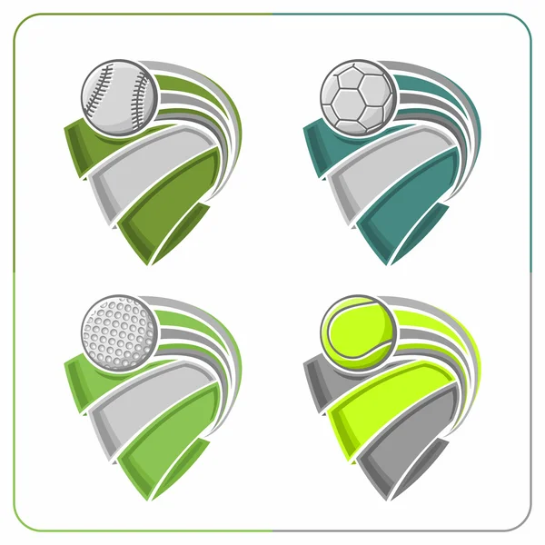 Sport emblemen — Stockvector