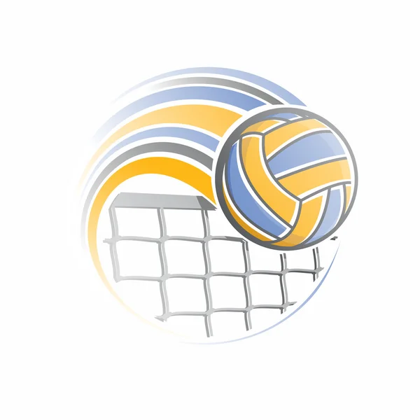 The image of a volleyball ball — Stock Vector