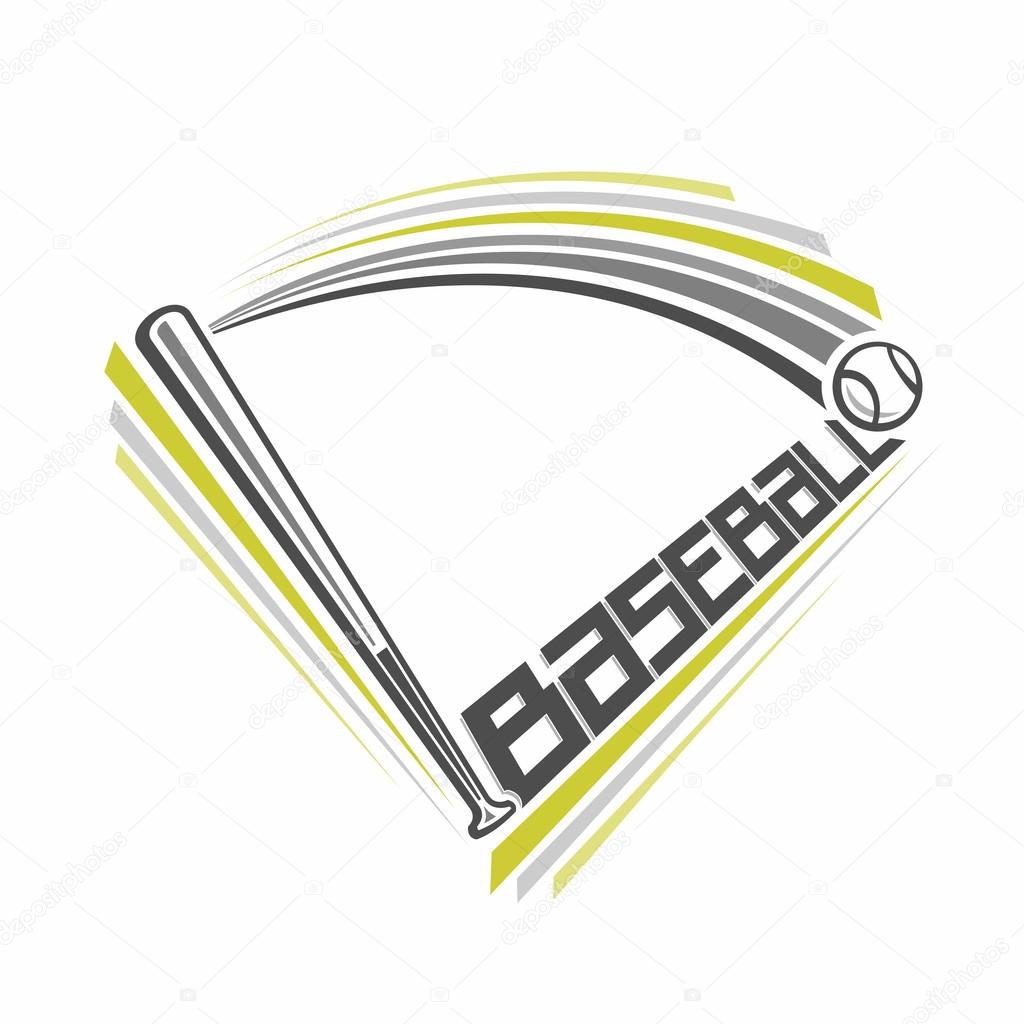 Abstract image on the baseball theme