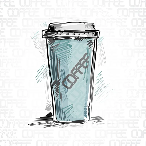 Kopje koffie — Stockvector