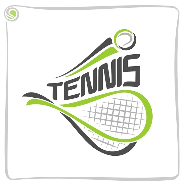 Abstracte achtergrond op de tennis — Stockvector