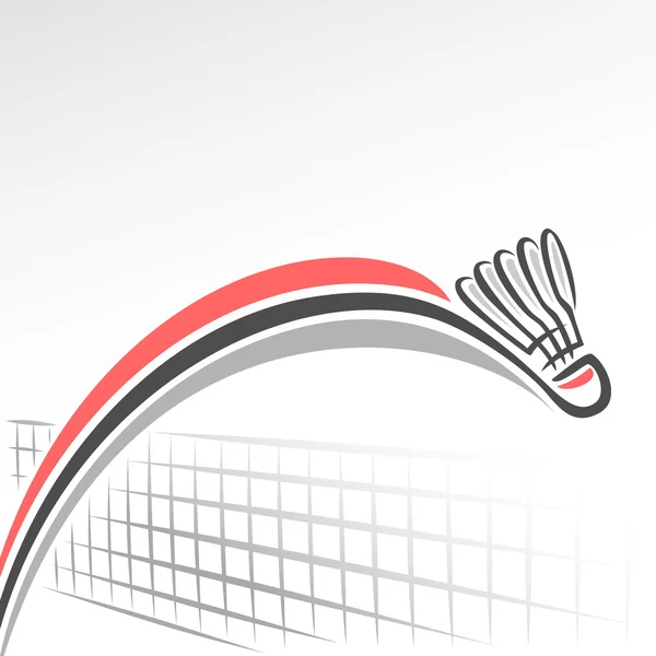 Fundo abstrato sobre o tema badminton —  Vetores de Stock