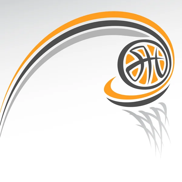 Abstrakter Hintergrund zum Thema Basketball — Stockvektor