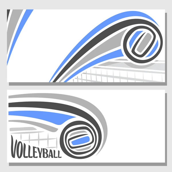 Image on the volleyball theme for text — Stock Vector