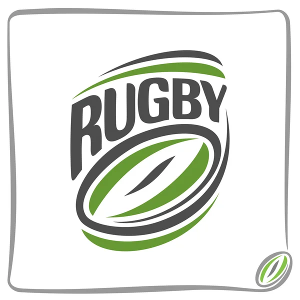 Image sur le thème du rugby — Image vectorielle