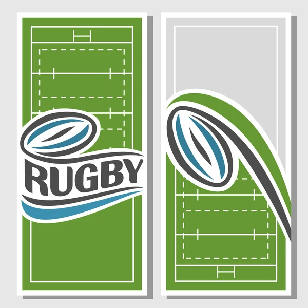 Images de fond pour le texte sur le rugby — Image vectorielle