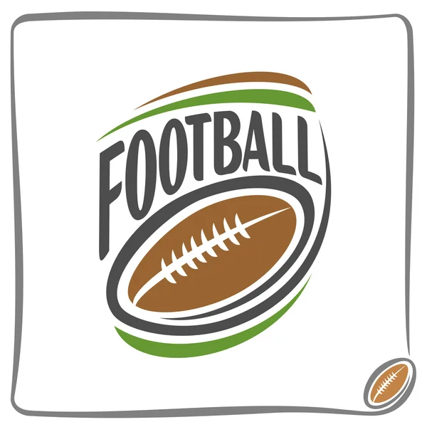 Image on the american football theme — Stock Vector