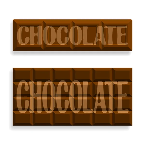 Imagen de chocolate negro — Vector de stock