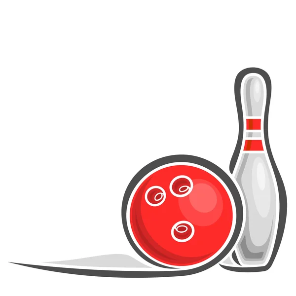 Image sur le thème du bowling — Image vectorielle