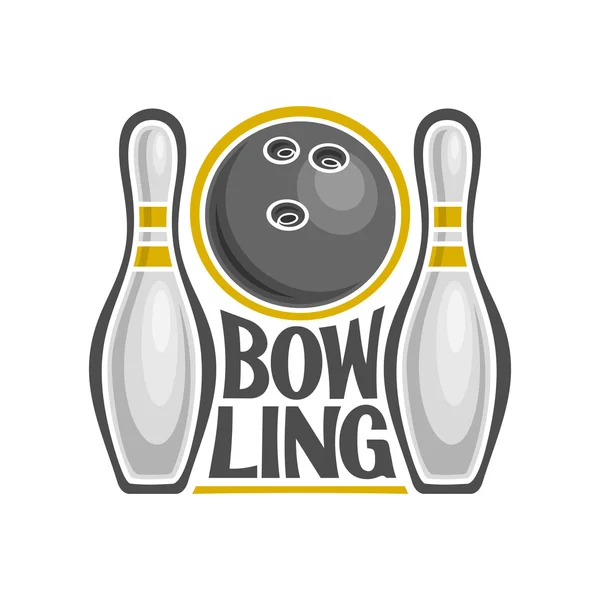 Bowling konuda görüntü — Stok Vektör