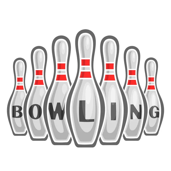 Image sur le thème du bowling — Image vectorielle