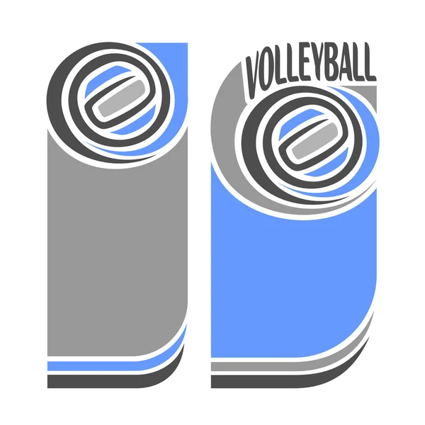 Imagen sobre el voleibol — Vector de stock