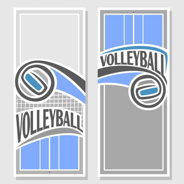 Imágenes para texto sobre el tema del voleibol — Vector de stock