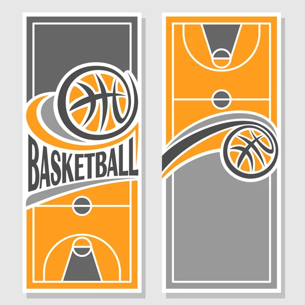 Imágenes para texto sobre el tema del baloncesto — Vector de stock