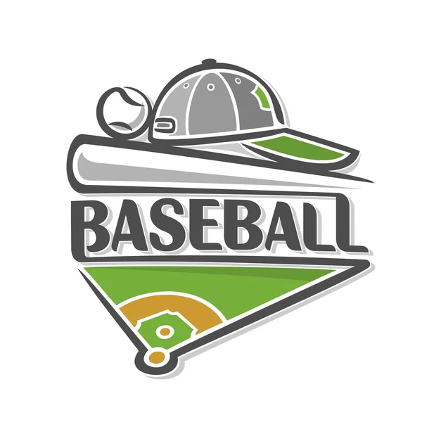 Imagen sobre el tema del béisbol — Vector de stock