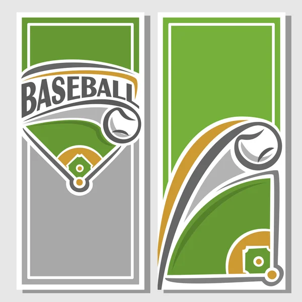 Images for text on the subject of baseball — Stock Vector