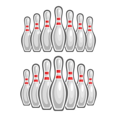 Bowling konulu fotoğraf bir dizi