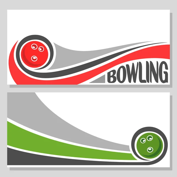 Bakgrundsbilder för text i ämnet bowling — Stock vektor