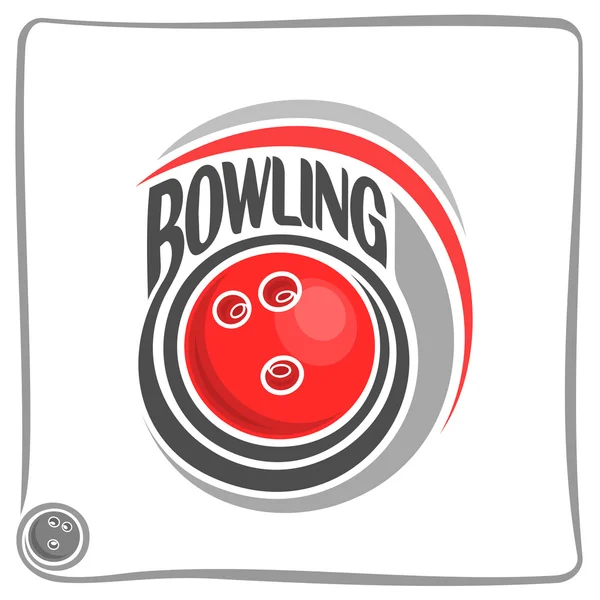 Image sur le thème du bowling — Image vectorielle