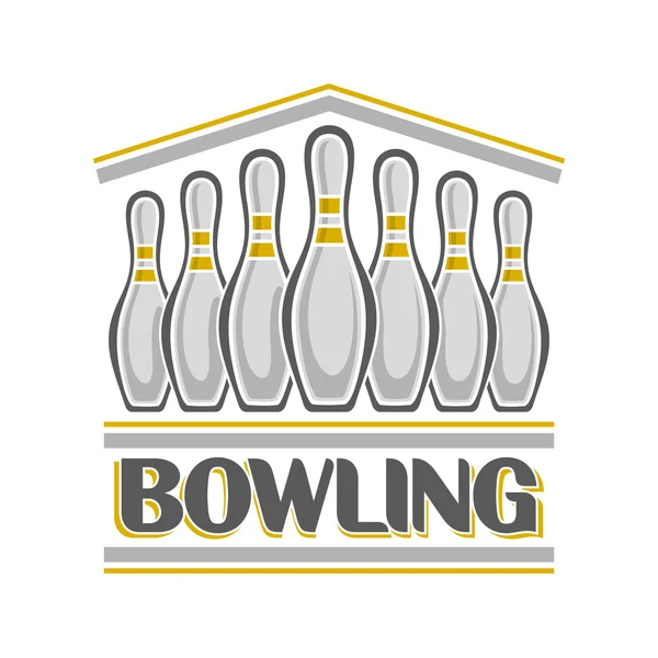 Image on the subject of bowling — Stock Vector