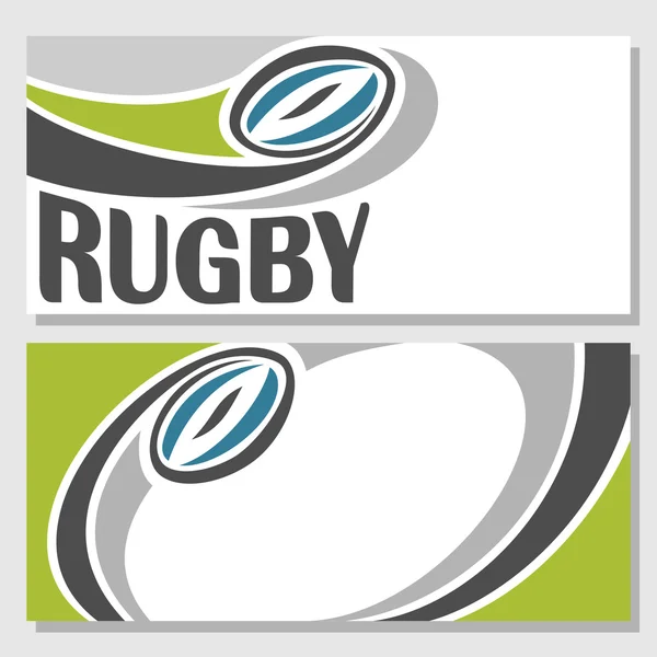 Imagens de fundo para texto sobre o tema do rugby — Vetor de Stock