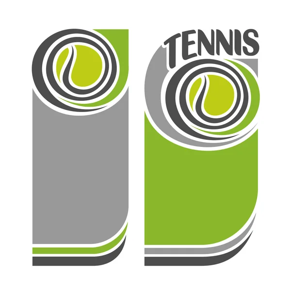 Images de fond pour le texte sur le tennis — Image vectorielle