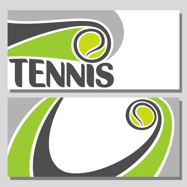 Achtergrondafbeeldingen voor de tekst op het onderwerp van tennis — Stockvector