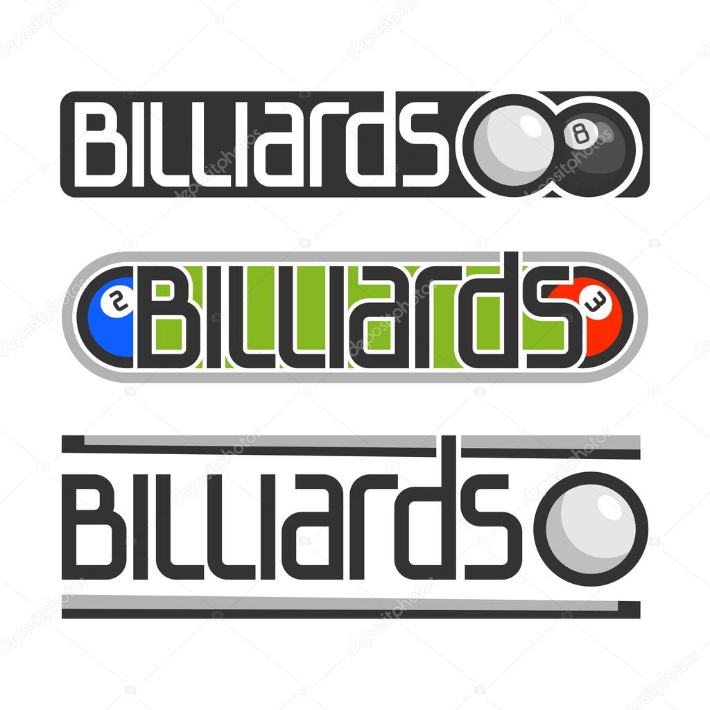 The abstract image on the subject of billiards
